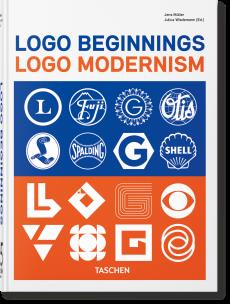 Logo Beginnings. Logo Modernism wer. angielska. Autor: Müller Jens. Multiszop.pl Okładka książki Logo Beginnings. Logo Modernism wer. angielska