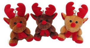 Opakowanie Łoś Renifer świąteczny 15cm MIX