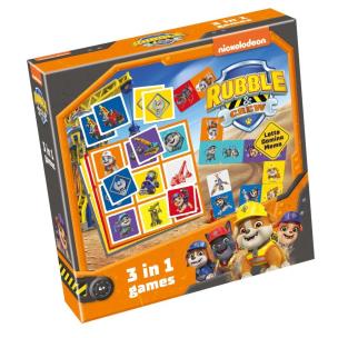 Opakowanie Lotto, Domino, Memo - Rubble i jego Ekipa 3w1