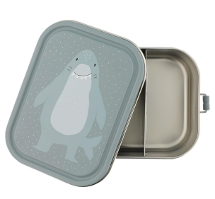 Lunch box stalowy duży Rekin. Wydawca: Trixie Baby. Multiszop.pl Opakowanie Lunch box stalowy duży Rekin