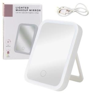 Opakowanie Lusterko podświetlane LED 3 tryby białe