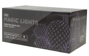 Opakowanie Magiczna siatka 160 led 8 tryb IP44 8000K 2x2m 31V