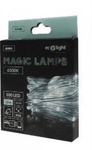 Magiczne lampki 100 led 6500K 10m DC5V. Wydawca: Eco Light. Multiszop.pl Opakowanie Magiczne lampki 100 led 6500K 10m DC5V
