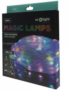 Magiczne lampki 400led 1mln kolorów 40m DC5V. Wydawca: Eco Light. Multiszop.pl Opakowanie Magiczne lampki 400led 1mln kolorów 40m DC5V