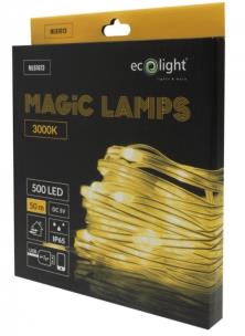 Magiczne lampki 500 led 3000K 50m DC5V. Wydawca: Eco Light. Multiszop.pl Opakowanie Magiczne lampki 500 led 3000K 50m DC5V