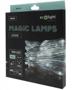Magiczne lampki 500 led 6500K 50m DC5V. Wydawca: Eco Light. Multiszop.pl Opakowanie Magiczne lampki 500 led 6500K 50m DC5V