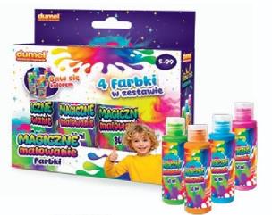 Opakowanie Magiczne malowanie 4x60ml farbki