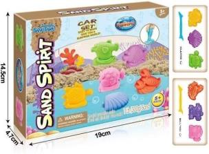 Magiczny piasek z foremkami morskimi. Wydawca: Merkpol. Multiszop.pl Opakowanie Magiczny piasek z foremkami morskimi