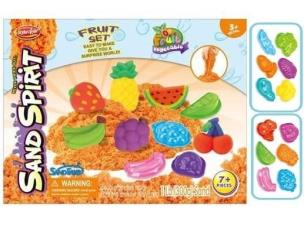Magiczny piasek z foremkami owoce. Wydawca: Merkpol. Multiszop.pl Opakowanie Magiczny piasek z foremkami owoce