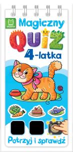 Okładka książki Magiczny quiz 4-latka. Potrzyj i sprawdź!