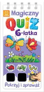 Okładka książki Magiczny quiz 6-latka. Potrzyj i sprawdź!