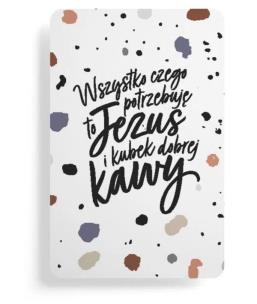 Opakowanie Magnes na lodówkę - Jezus i kawa kropki