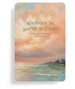 Opakowanie Magnes na lodówkę - Radujcie się - pastele