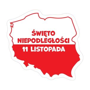Opakowanie Magnes patriotyczny - 11 Listopada (mapa Polski)