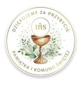 Opakowanie Magnes z podziękowaniem dla gości - Komunia 1