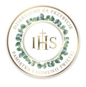 Opakowanie Magnes z podziękowaniem dla gości - Komunia 2