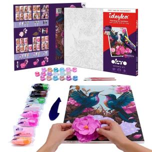 Opakowanie Malowania po numerach 30x40cm Kolibry zakochane