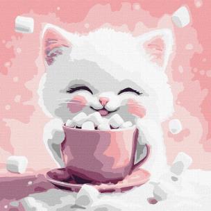 Opakowanie Malowania po numerach -Kakao dla kota 2 Kids 30x30