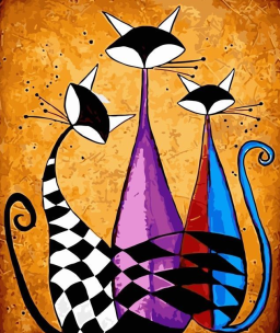 Malowanie po numerach 40x50cm Trzy Koty. Wydawca: Koh-I-Noor. Multiszop.pl Opakowanie Malowanie po numerach 40x50cm Trzy Koty