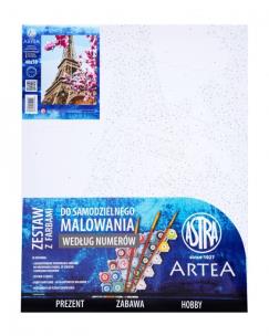 Opakowanie Malowanie po numerach Astra Artea Wieża Eiffla