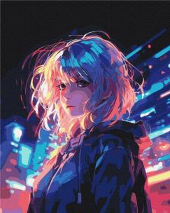 Opakowanie Malowanie po numerach BRUSHME 40x50 cm Cyberpunk