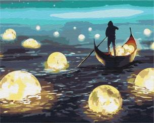 Opakowanie Malowanie po numerach BRUSHME 40x50 cm Księżycowy Spacer