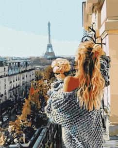 Opakowanie Malowanie po numerach BRUSHME 40x50 cm Mademoiselle w Paryżu