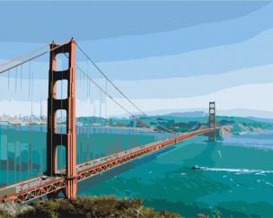 Opakowanie Malowanie po numerach BRUSHME 40x50 cm Przez Most do snu