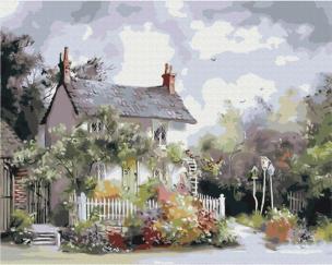 Opakowanie Malowanie po numerach BRUSHME 40x50 cm Przytulne Przedmieście