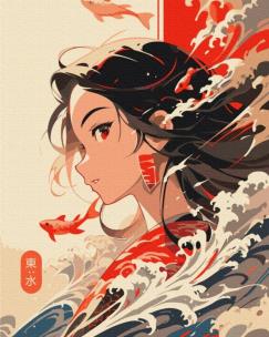 Opakowanie Malowanie po numerach BRUSHME 40x50 cm Żywioł wody