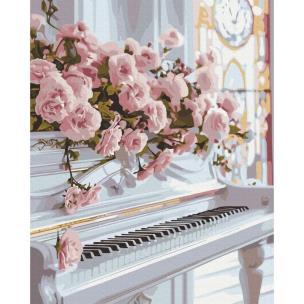 Opakowanie Malowanie po numerach BRUSHME 40x50cm Romantyczny Fortepian