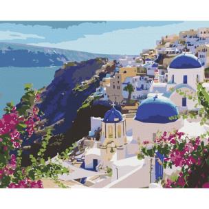 Opakowanie Malowanie po numerach BRUSHME 40x50cm krajobraz Santorini
