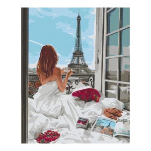 Opakowanie Malowanie po numerach BRUSHME 40x50cm Poranek w Paryżu
