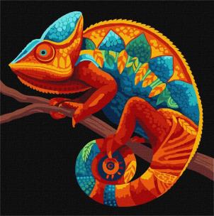 Opakowanie Malowanie po numerach - Ciemny kameleon 30x30cm