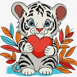 Opakowanie Malowanie po numerach -Cudowne tygrysiątko Kids