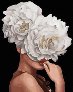 Opakowanie Malowanie po numerach czarne płótno - Kobieta...