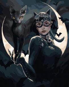 Opakowanie Malowanie po numerach czarne płótno - Kocia...