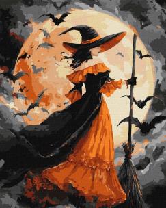 Opakowanie Malowanie po numerach - Czarownica przy księżycu