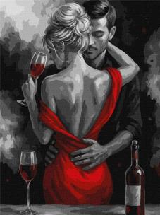 Opakowanie Malowanie po numerach - Czerwona miłość 30x40cm