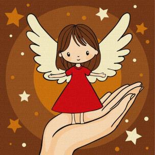 Opakowanie Malowanie po numerach - Dłoń Dziewicy 25c25cm