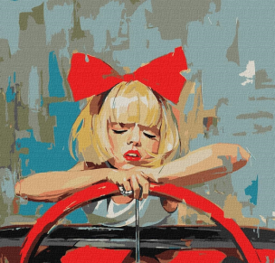 Opakowanie Malowanie po numerach - Fajowa dziewczyna 50x50cm