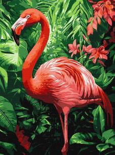 Opakowanie Malowanie po numerach - Flamingi w tropikach