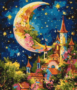 Opakowanie Malowanie po numerach - Gwiezdny pałac 40x50cm