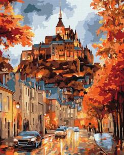 Opakowanie Malowanie po numerach -Jesienne Miasteczko 40x50cm