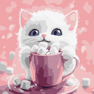 Opakowanie Malowanie po numerach -Kakao dla kota 1 Kids 30x30