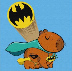 Opakowanie Malowanie po numerach - Kapibara Batman 30x30cm
