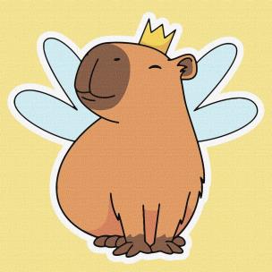 Opakowanie Malowanie po numerach - Kapibara-wróżka Kids