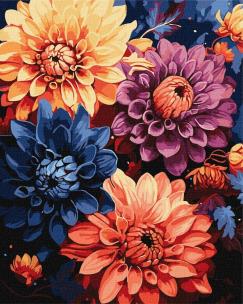 Opakowanie Malowanie po numerach - Kolorowe dalie 40x50cm