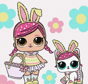 Opakowanie Malowanie po numerach - L.O.L. Surprise! 40x40cm