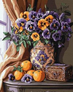 Opakowanie Malowanie po numerach - Luksusowe bratki 40x50cm